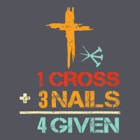 Vintage 1 Cross 3 Nails Forgiven Christian Easter Gift Vintage Hoodie | Teevron