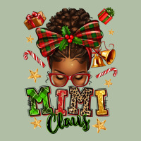 Mimi Claus Afro Messy Bun Urban Heavy Tee | Teevron