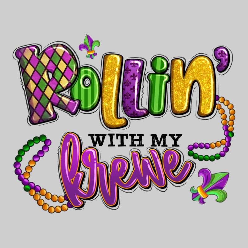 Rollin' With My Krewe Mardi Gras Premium Tee by LillyAllenDesigns | Teevron