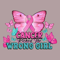 Cancer Picked The Wrong Girl Cancer Awareness Vintage Hoodie | Teevron