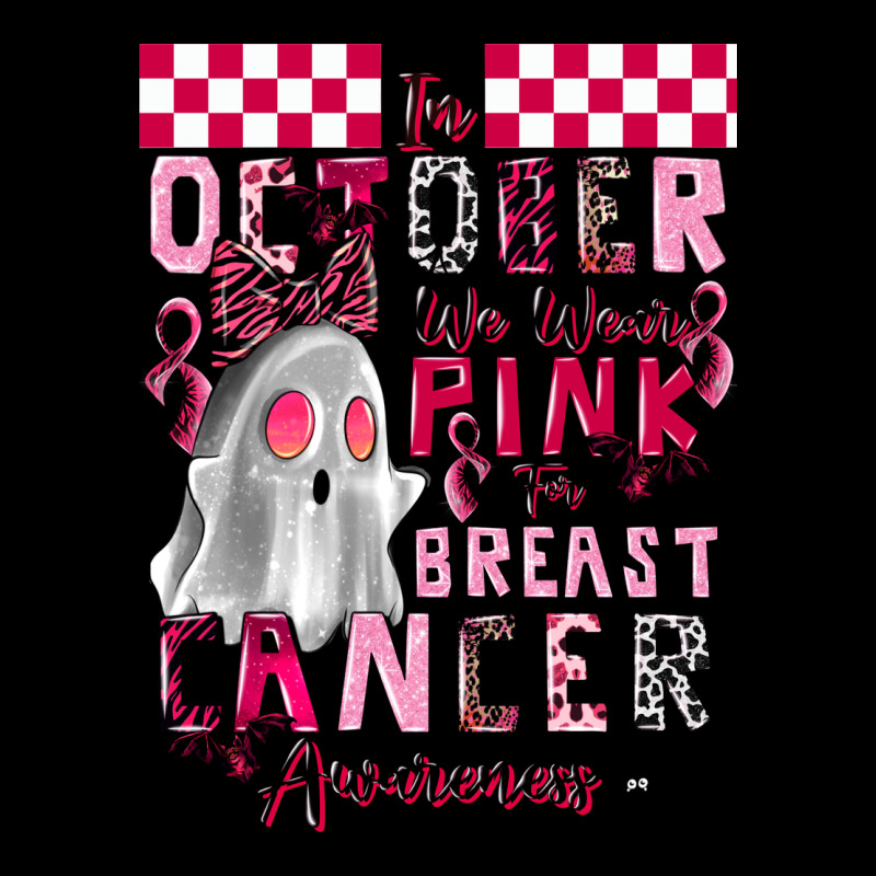 Pink Ghost Breast Cancer Awareness Ladies Tee by LillyAllenDesigns | Teevron