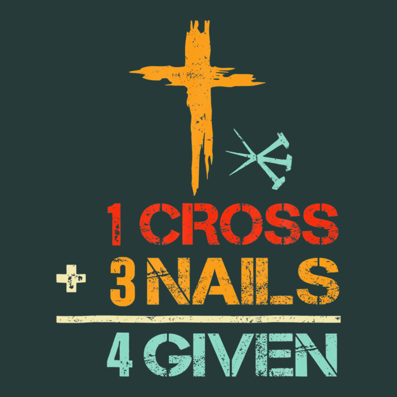 Vintage 1 Cross 3 Nails Forgiven Christian Easter Gift Premium Sweatshirt by lanVoArt | Teevron