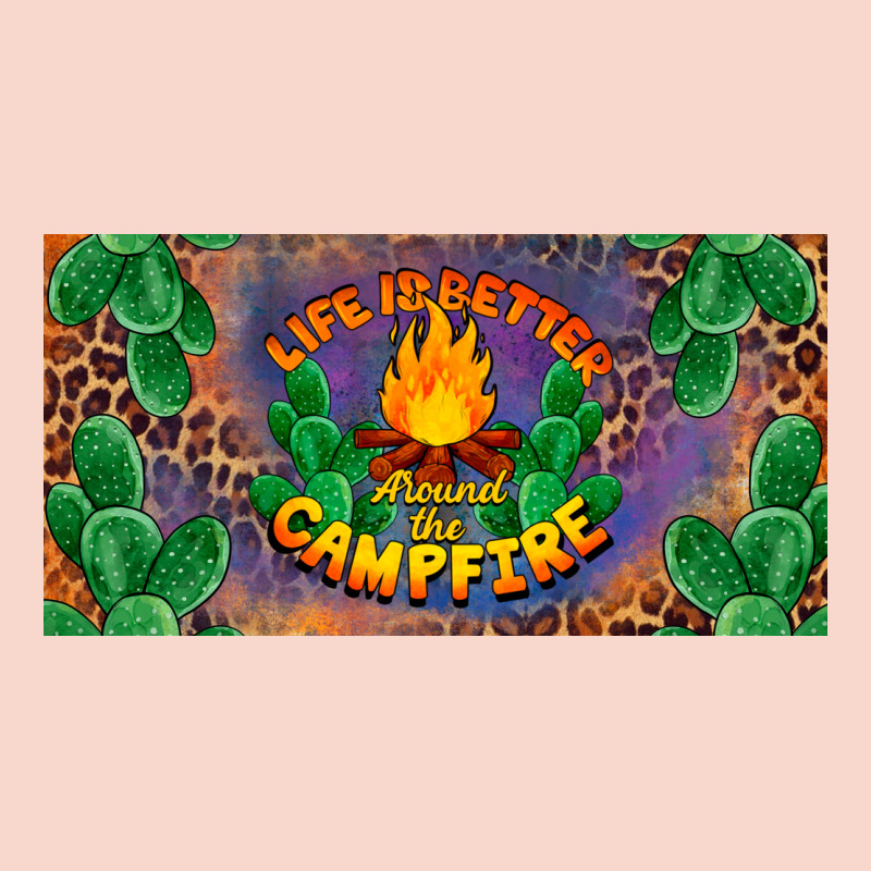 Life Is Better Around The Campfire License Plate Urban Hoodie by BarkalooDesign | Teevron
