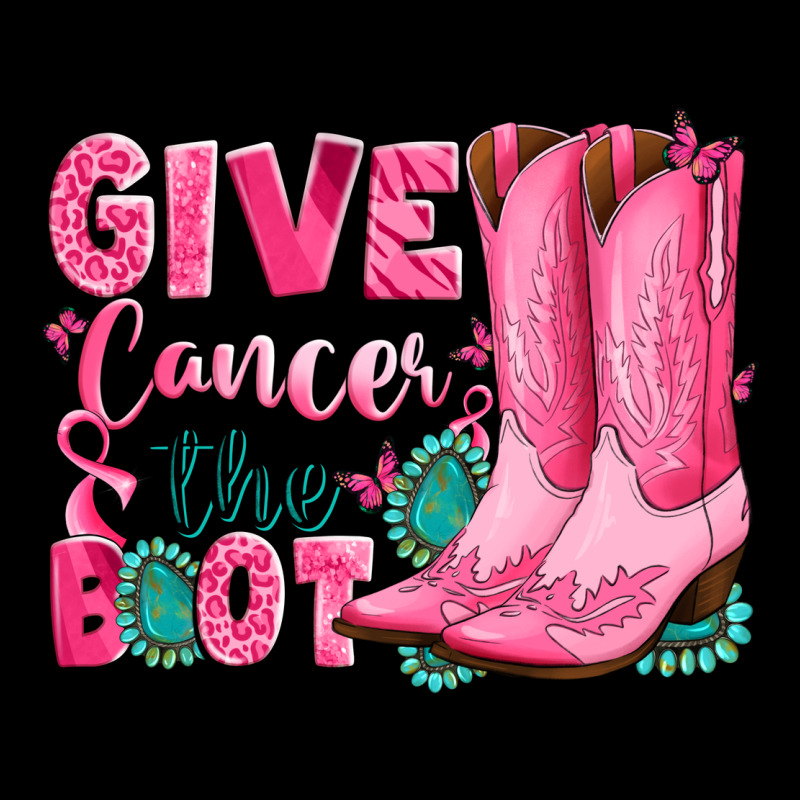 Give Cancer The Boot Ladies Tee by LillyAllenDesigns | Teevron