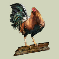 American Game Rooster Standing Heavyweight Hoodie | Teevron