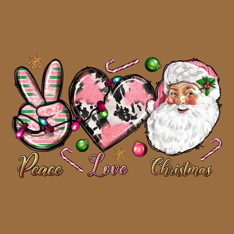 Peace Love Pink Christmas Vintage Tee by NancyCooperArtShop | Teevron