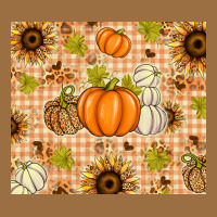 Fall Pumpkins And Sunflowers With Leopard Vintage Tee | Teevron