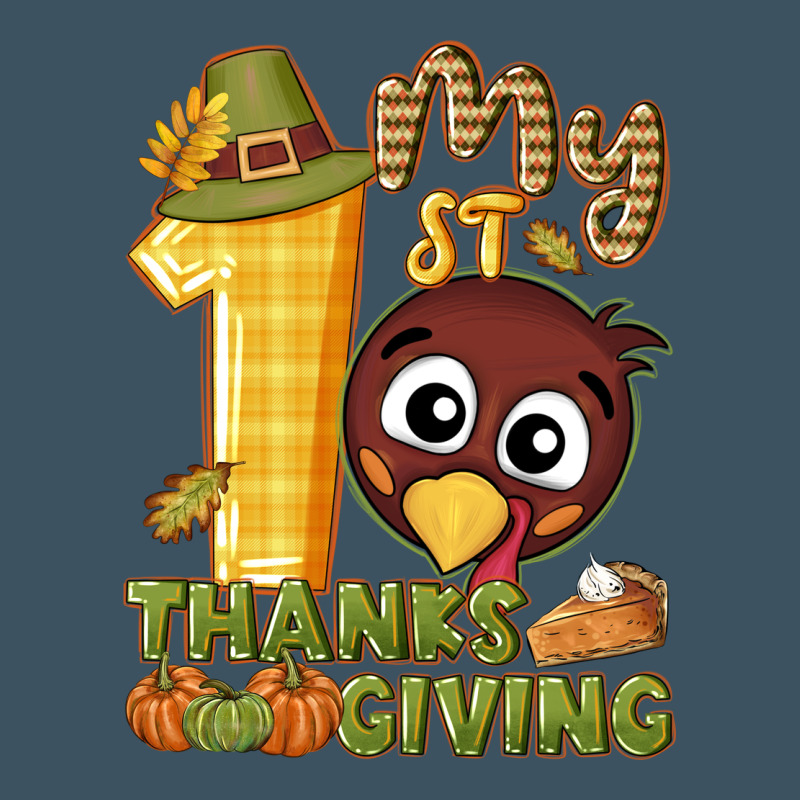 My 1st Thanksgiving With Turkey Urban Heavy Tee by NancyCooperArtShop | Teevron