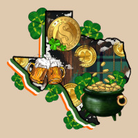 Texas Map St Patrick's Day Heavyweight Sweatshirt | Teevron