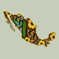 Guerrero Mexico Serape Cactus Sunflower Map Ladies Tee | Teevron
