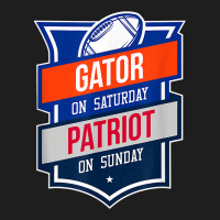 Retro Gator On Saturday Patriot On Sunday Gainesville Gift Classic Tee | Teevron