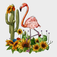 Flamingo With Cactus And Sunflowers Urban Hoodie | Teevron