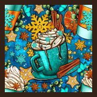 Winter Coffee Cups And Snow With Plaid Seamless Pattern Bbs Heavy Core Tee | Teevron