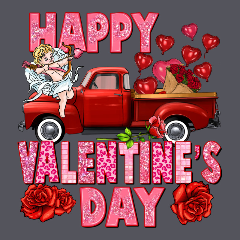 Happy Valentine's Day Red Truck Vintage Hoodie by HowdyJamesFarm | Teevron