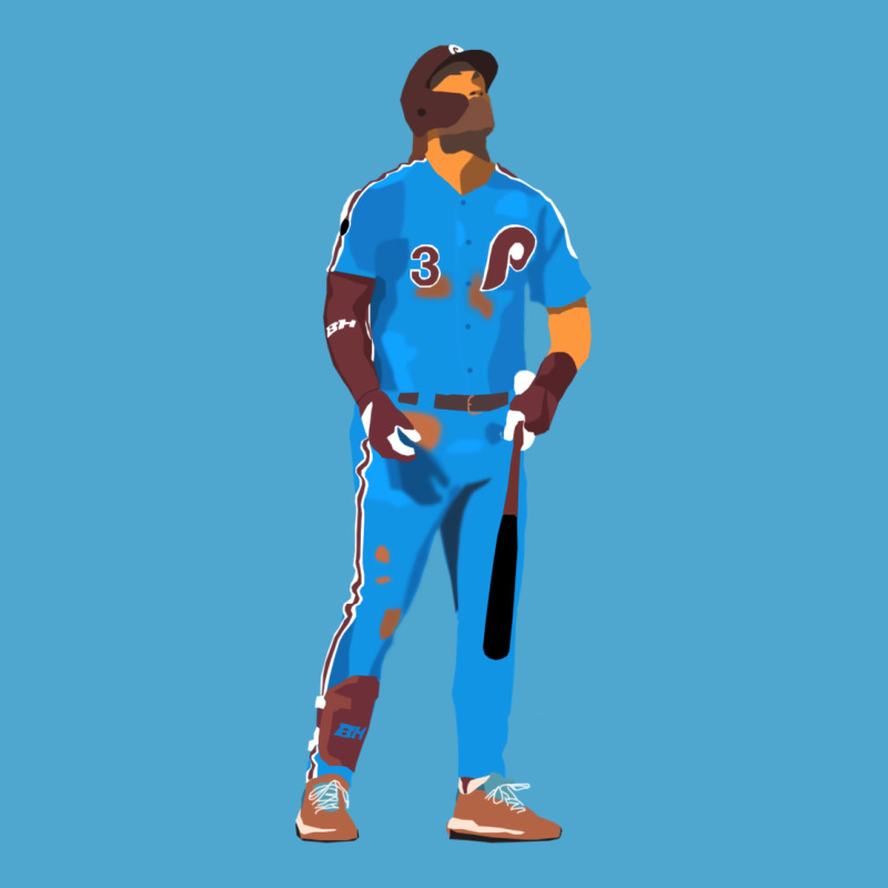 Bryce Harper Powder Blue Premium Hoodie by lanVoArt | Teevron
