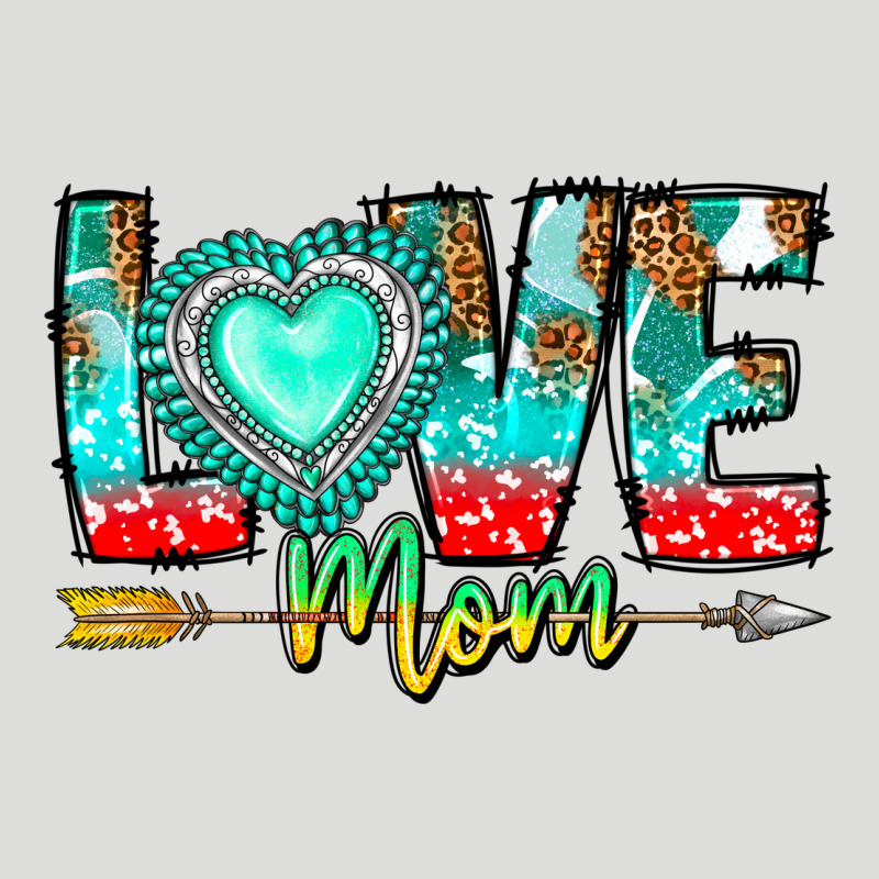 Love Mom Zipper Hoodie by CowhideDigitalArt | Teevron