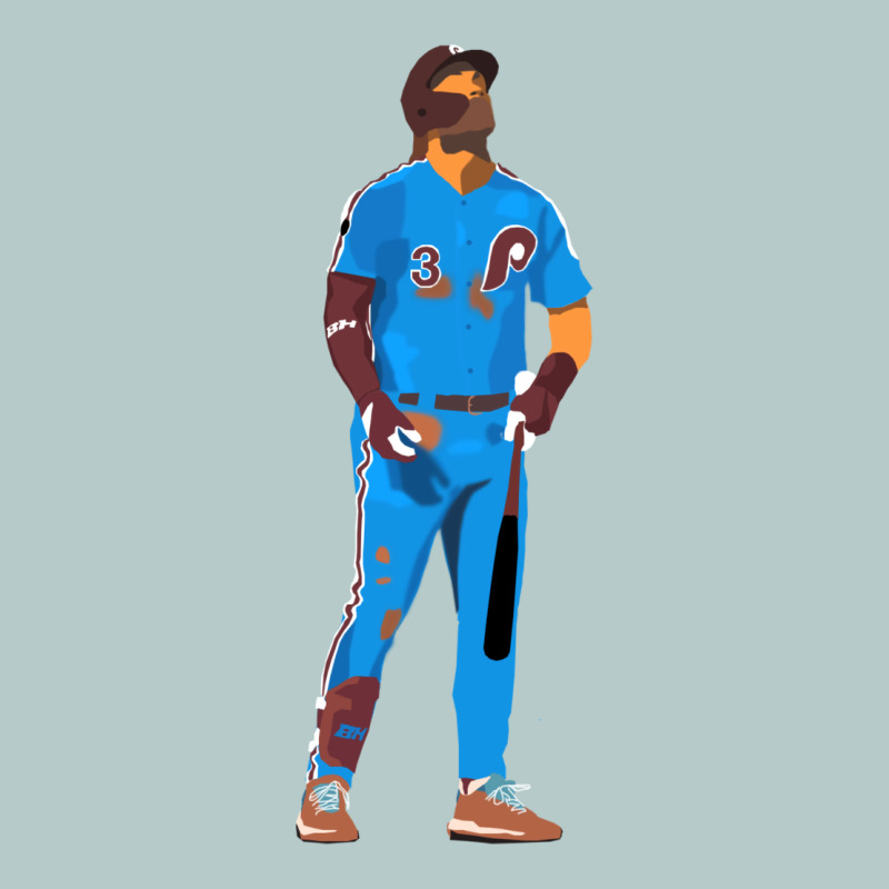 Bryce Harper Powder Blue Heavy Core Tee by lanVoArt | Teevron