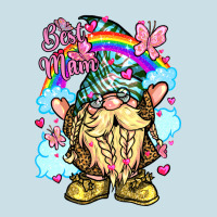 Best Mom Gnome Rainbow Clouds Butterfly Glitter Ladies Tee | Teevron