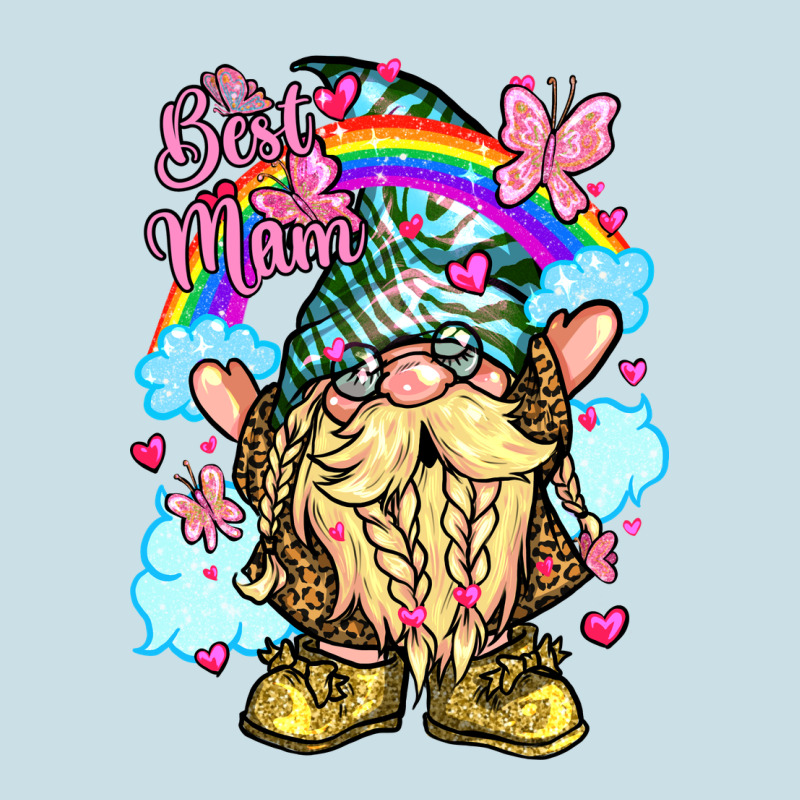 Best Mom Gnome Rainbow Clouds Butterfly Glitter Ladies Tee by LillyAllenDesigns | Teevron