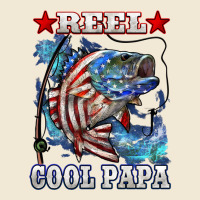 Reel Cool Papa American Flag Bass Fishing Ladies Tee | Teevron