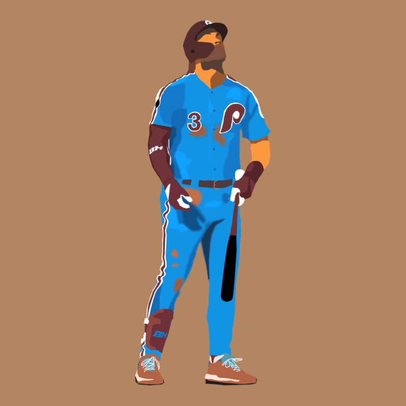 Bryce Harper Powder Blue Long Sleeve Tee by lanVoArt | Teevron