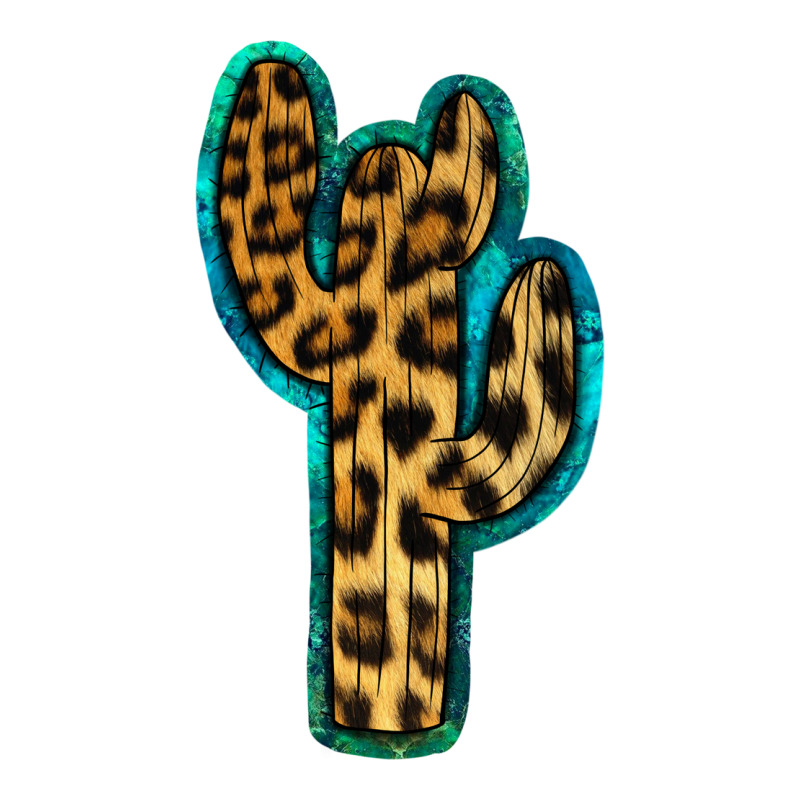 Turquoise Leopard Cactus Ladies Tee by RanaPortraitStore | Teevron