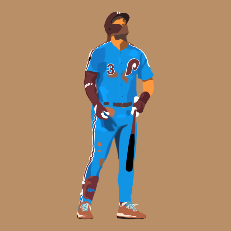 Bryce Harper Powder Blue Vintage Hoodie by lanVoArt | Teevron