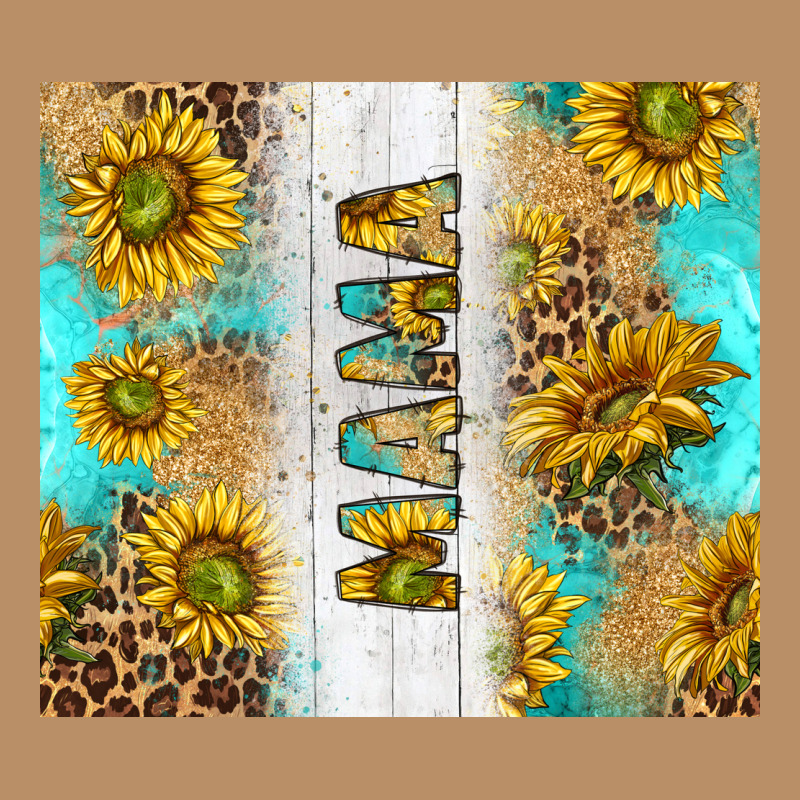 Western Mother's Day Mama With Turquoise And Sunflowers And Leopard Tu Vintage Hoodie by TumblerDesignByShophia | Teevron