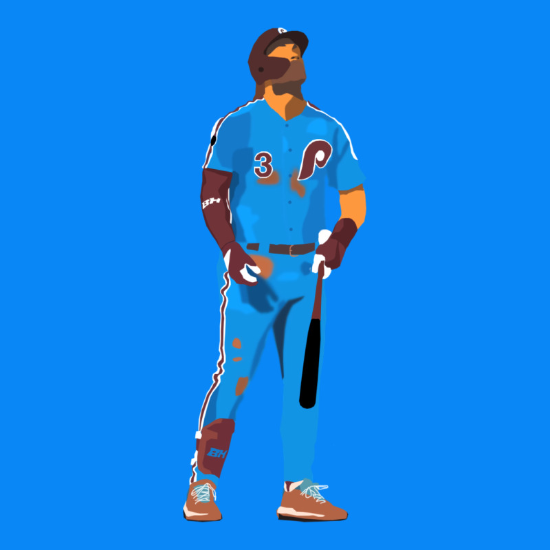 Bryce Harper Powder Blue Zipper Hoodie by lanVoArt | Teevron