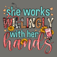 She Works Willingly With Her Hands Premium Hoodie | Teevron