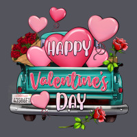 Happy Valentine's Day Turquoise Truck Vintage Hoodie | Teevron