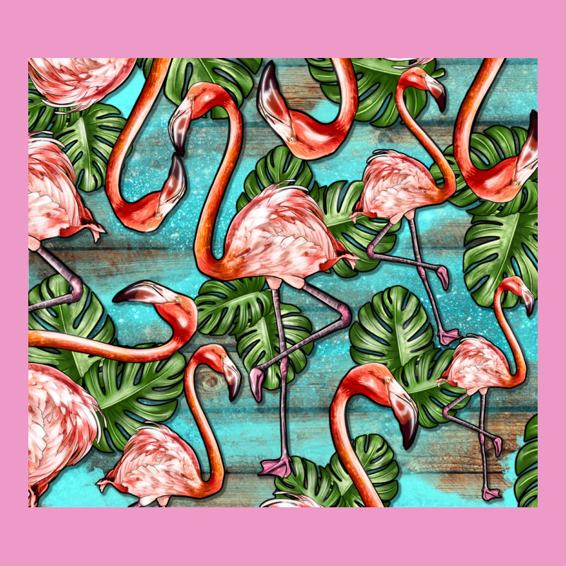 Flamingos With Leaves Urban Hoodie by BarkalooDesign | Teevron