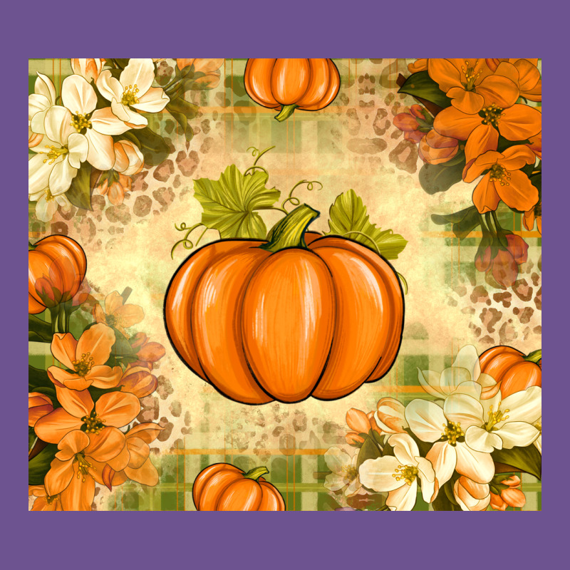 Fall Pumpkins With Flowers Vintage Tee by texasbilliewilder | Teevron