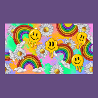 Smile Faces And Rainbow And Daisys Vintage Hoodie | Teevron