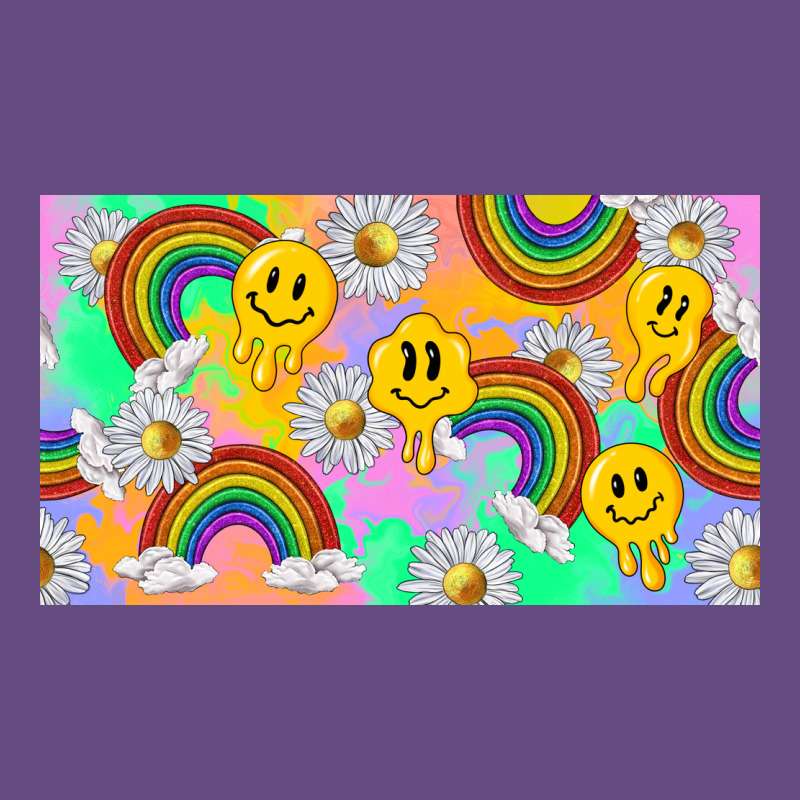 Smile Faces And Rainbow And Daisys Vintage Hoodie by TumblerDesignByShophia | Teevron