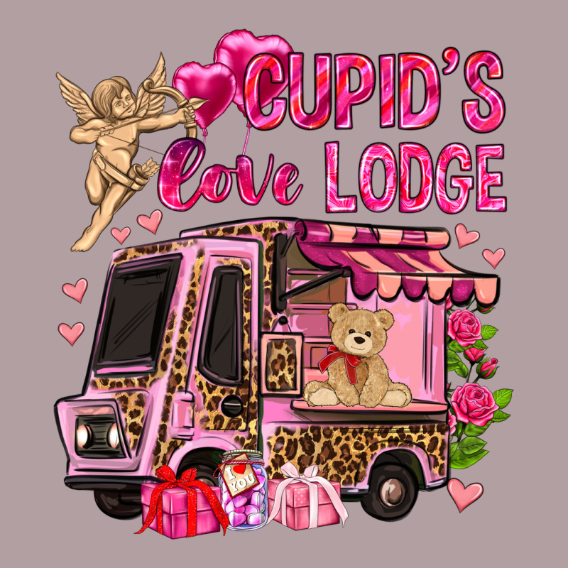 Cupid's Love Lodge With Truck Valentine's Day Vintage Hoodie by HowdyJamesFarm | Teevron
