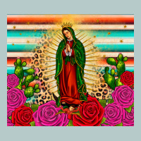 Our Lady Of Guadalupe Cactus Leopard Heavy Core Tee | Teevron