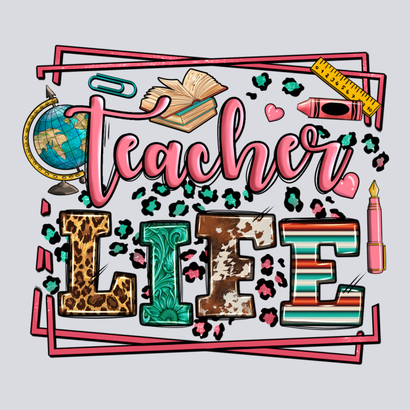 Teacher Life Leopard Frame Zipper Hoodie by LillyAllenDesigns | Teevron