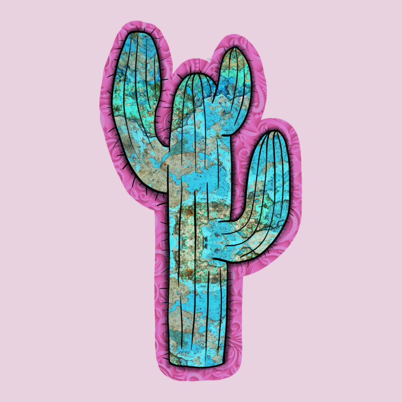Western Turquoise Cactus Ladies Tee by RanaPortraitStore | Teevron