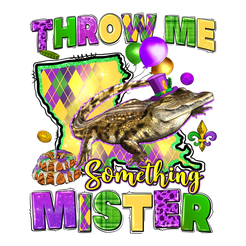 Throw Me Something Mister Louisiana Mardi Gras Premium Tee by LillyAllenDesigns | Teevron