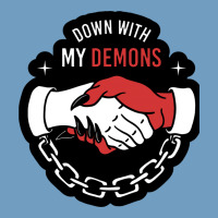 Awesome Down With My Demons  For Gift Adult And Kids Men Women  2021 Urban Heavy Tee | Teevron
