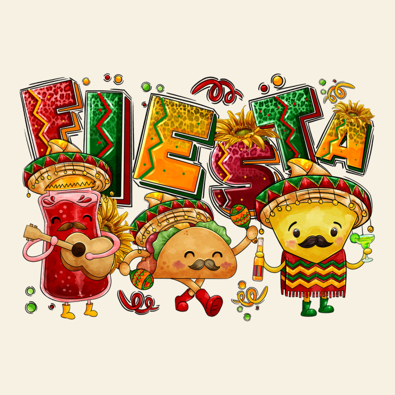 Fiesta With Taco, Nacho, Souce Vintage Tee by NancyCooperArtShop | Teevron