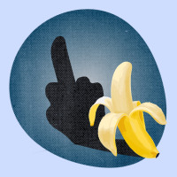 Dirty Joke Halloween Costume Joke Middle Finger Banana Urban Heavy Tee | Teevron