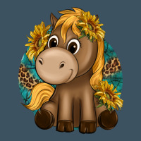 Cute Baby Horse Amd Sunflowers Urban Heavy Tee | Teevron
