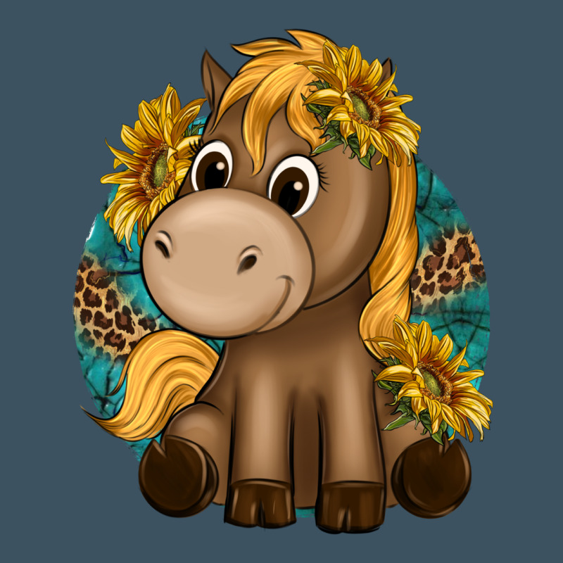 Cute Baby Horse Amd Sunflowers Urban Heavy Tee by texasbilliewilder | Teevron