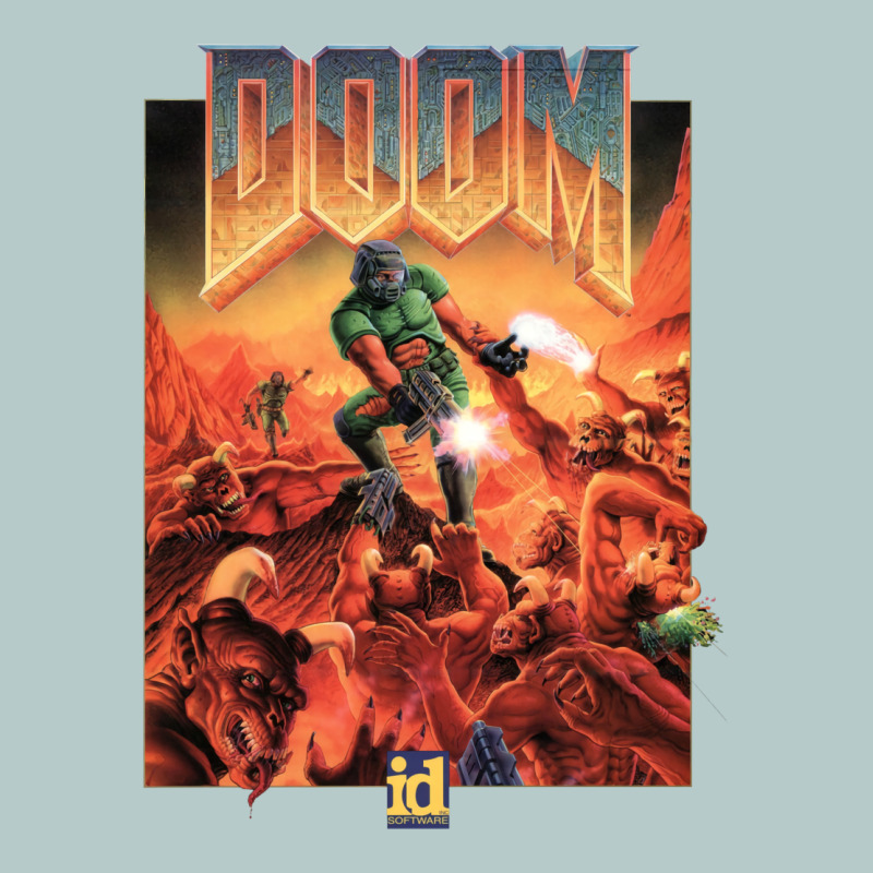 Doom 1993 Poster Pc Fps Heavy Core Tee by lanVoArt | Teevron