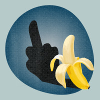 Dirty Joke Halloween Costume Joke Middle Finger Banana Heavy Core Tee | Teevron