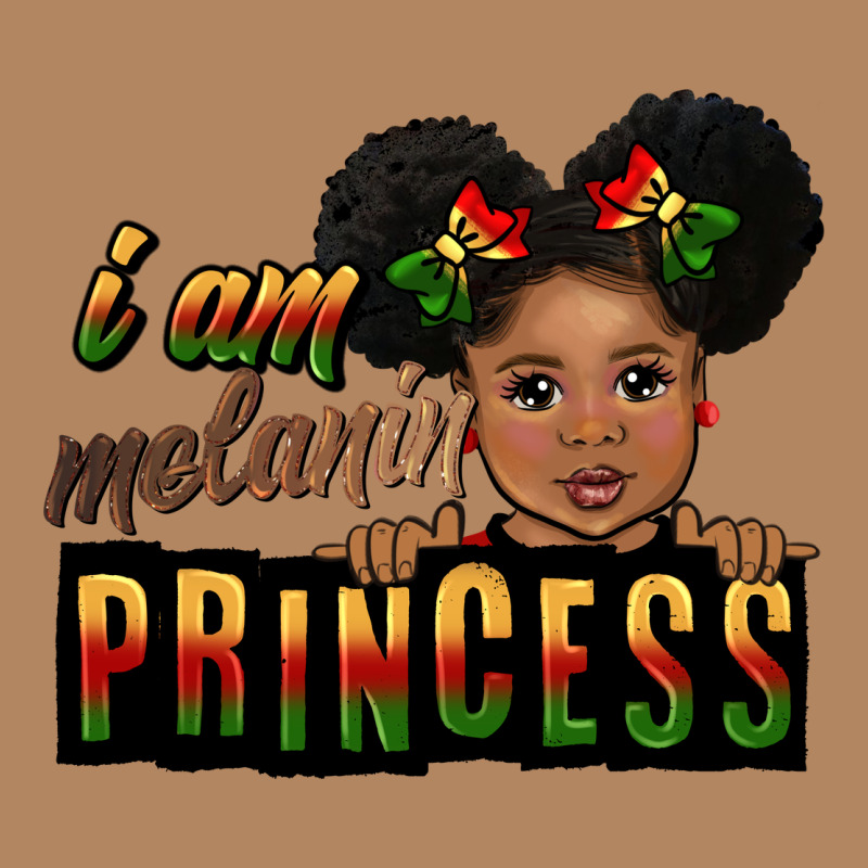 I Am Melanin Princess Black Peekaboo Long Sleeve Tee by CowGirlArtShop | Teevron