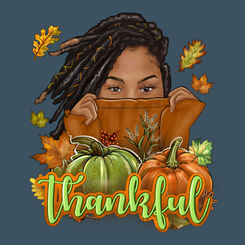 Thankful Fall With Black Girl Urban Heavy Tee by NancyCooperArtShop | Teevron