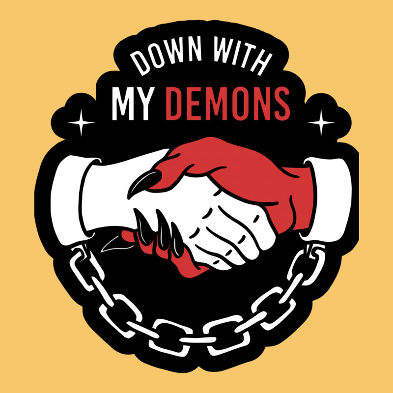 Awesome Down With My Demons  For Gift Adult And Kids Men Women  2021 Vintage Hoodie by lanVoArt | Teevron